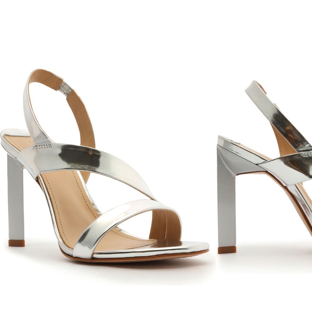 Schutz Metallic Kelly Slingback